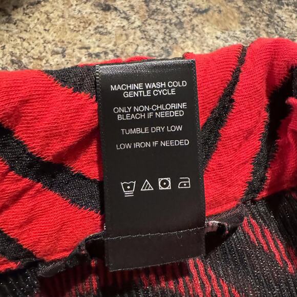 Ali Miles Jacket 3/4 Sleeve Psychedelic Retro Grunge Goth Avant Garde Red Medium - Picture 6 of 9